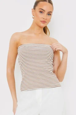 Stripe Bandeau Top