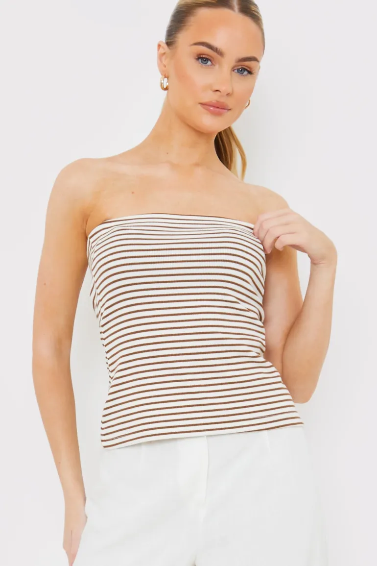Stripe Bandeau Top