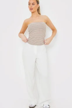 Stripe Bandeau Top