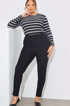 Striped Ribbed Long Sleeve Top