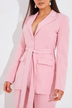 Tailored Belted Blazer