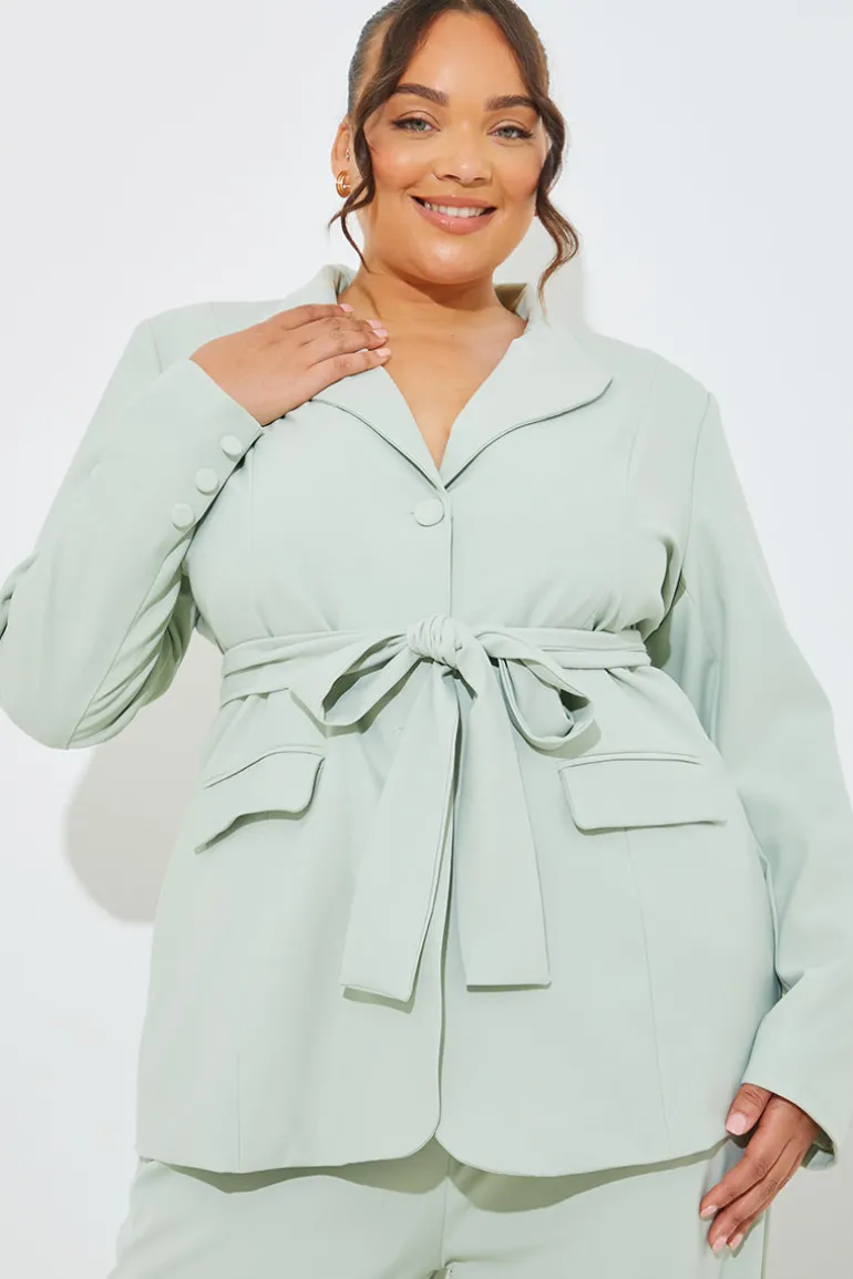 Tailored Belted Co-Ord Blazer