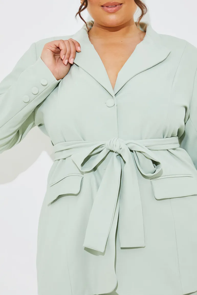 Tailored Belted Co-Ord Blazer