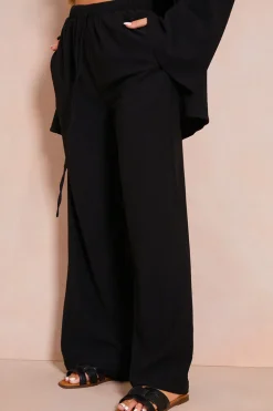 Textured Wide Leg Beach Co-Ord Trouser