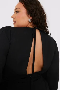 Twist Front Balloon Sleeve Playsuit