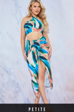 Twist Front Midi Skirt