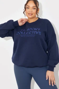 V-Neck Embroidered Sport Collective Jersey Sweater