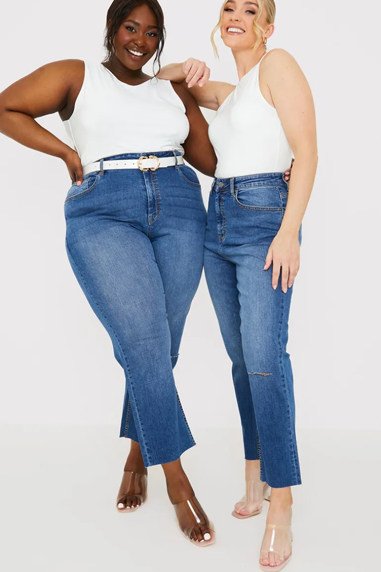 WASH STRETCH STRAIGHT JEANS