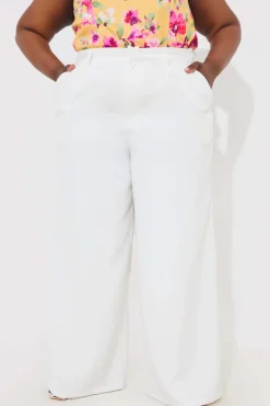 Wide Leg Tailored Trousers